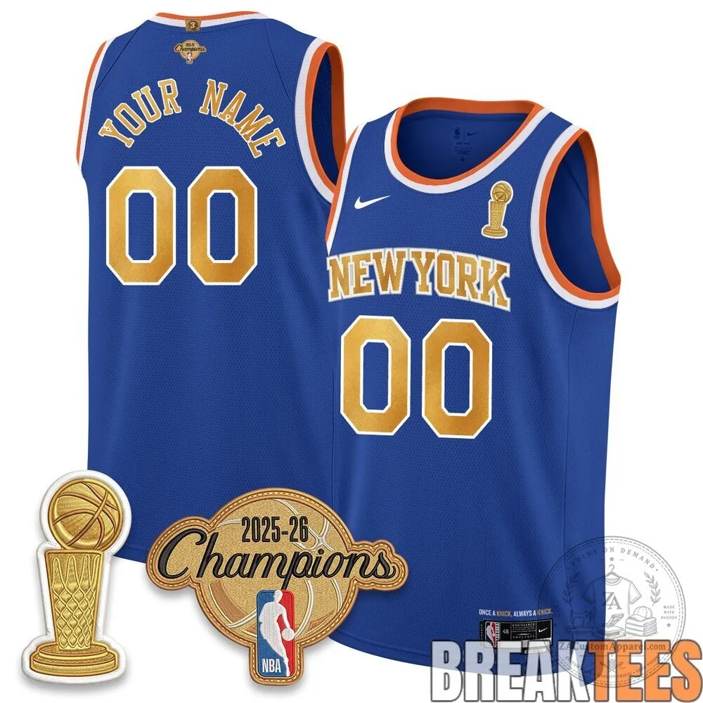 Custom Basketball Jersey for New York Knicks 2025-26 Champions 9 Custom Basketball Jersey for New York Knicks 2025-26 Champions