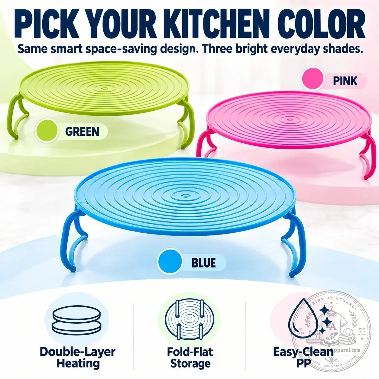 Microwave Plate Stacker and Heat-Resistant Trivet for Double Microwave Space 13 Microwave Plate Stacker and Heat-Resistant Trivet for Double Microwave Space